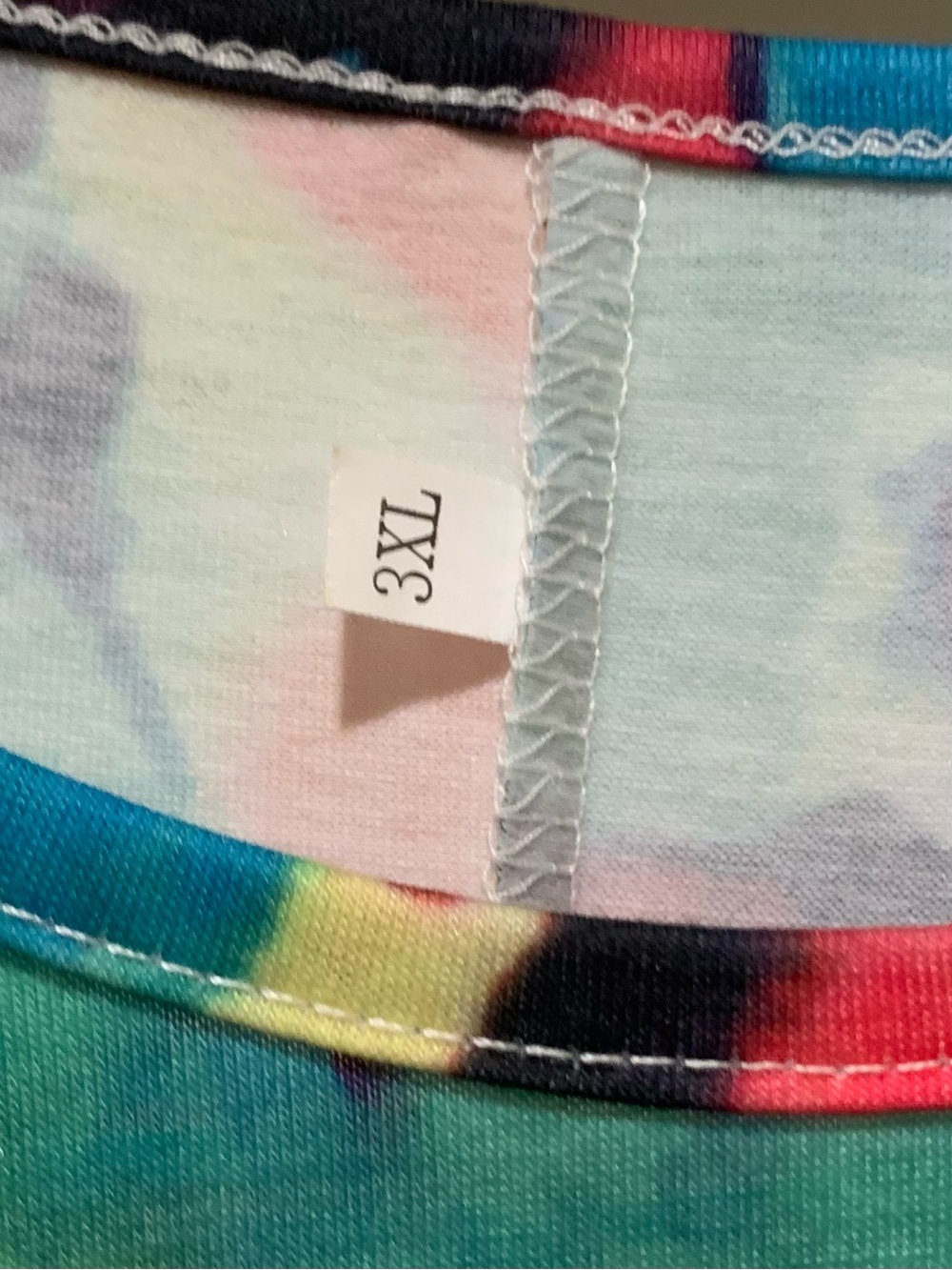 Dress Vibrant Multicolor Watercolor Shift Mini Dress with Pockets 3XL NWOT - Picture 2 of 6